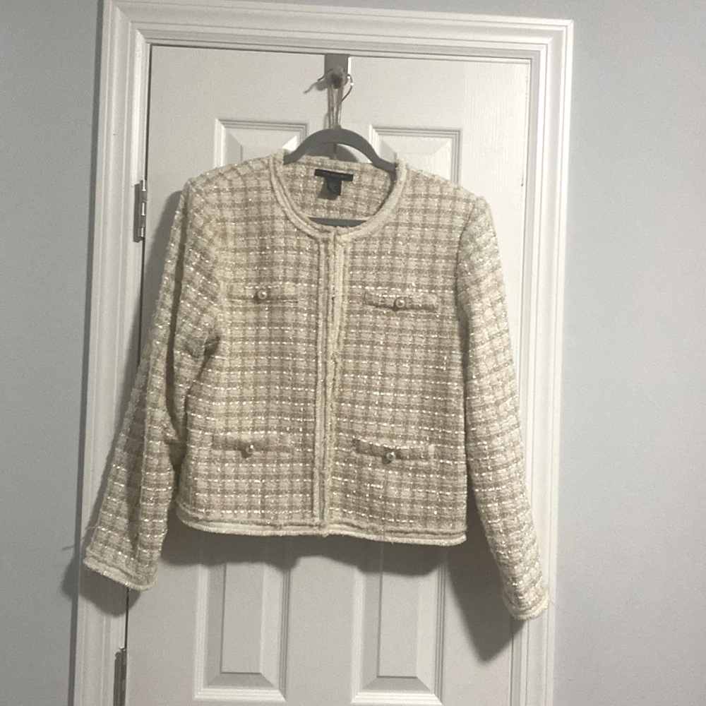 NWOT, Tahari Boucle crop jacket, XL 🕶️👜